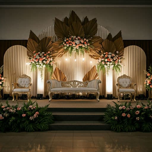 Luxury Wedding Stage Pekanbaru